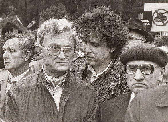 Algimantas Čekuolis (kairėje).