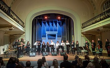 Leono Somovo kūrinio „Perpetuum“ premjeros akimirka