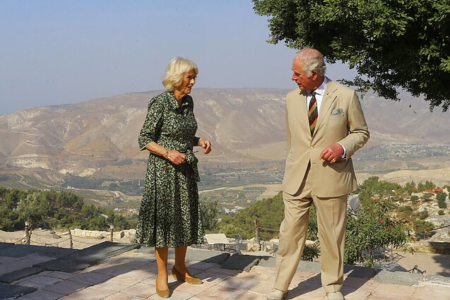 Princas Charlesas su žmona Camilla Jordanijoje