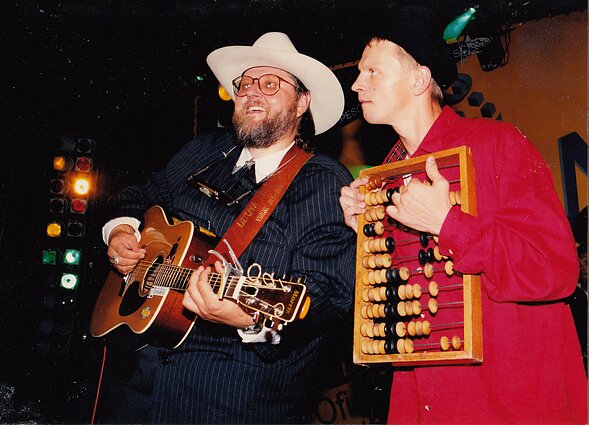 Virgis Stakėnas, Rolandas Kazlas festivalyje „Pūdas druskos“ (1997.08.29)