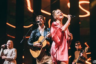 Justinas Jarutis ir Jessica Shy