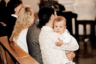 Lino ir Irmos Adomaičių sūnaus Jokūbo krikštynų akimirkos