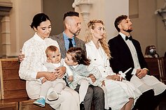 Lino ir Irmos Adomaičių sūnaus Jokūbo krikštynų akimirkos