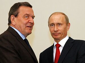 Gerhardas Schroederis ir Vladimiras Putinas