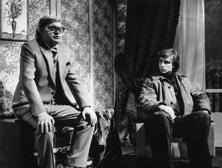 Audris Chadaravičius ir Virgilijus Kubilius. 1979 m. 