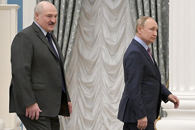 Vladimiras Putinas ir Aliaksandras Lukašenka