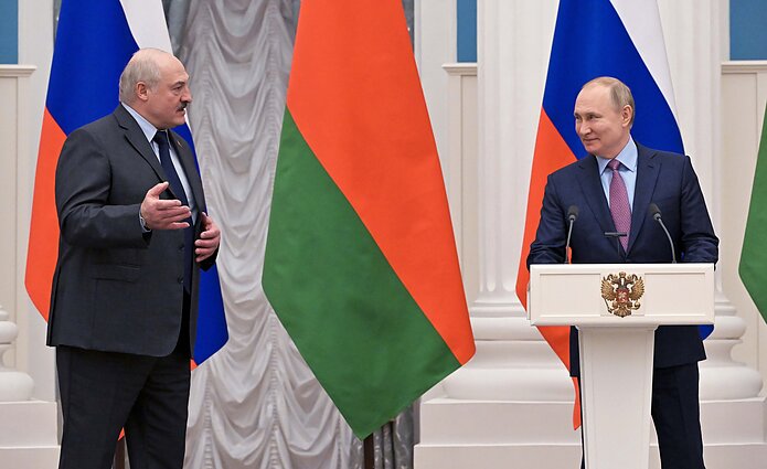 Vladimiras Putinas ir Aliaksandras Lukašenka