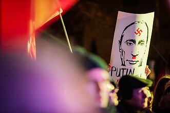  „Laisvė šviečia“ – solidarumo su Ukraina akcija Vilniuje