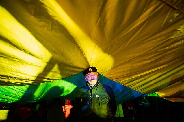  „Laisvė šviečia“ – solidarumo su Ukraina akcija Vilniuje