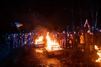  „Laisvė šviečia“ – solidarumo su Ukraina akcija Vilniuje