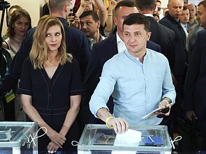 Volodymiras Zelenskis ir Olena Zelenska Volodymiras Zelenskis ir Olena Zelenska