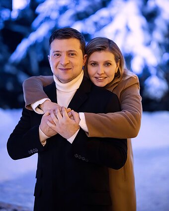 Volodymyras Zelenskis ir Olena Zelenska Volodymyras Zelenskis ir Olena Zelenska