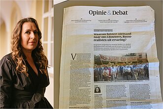 Kristina Sabaliauskaitė ir interviu leidiniu NRC Kristina Sabaliauskaitė ir interviu leidiniu NRC