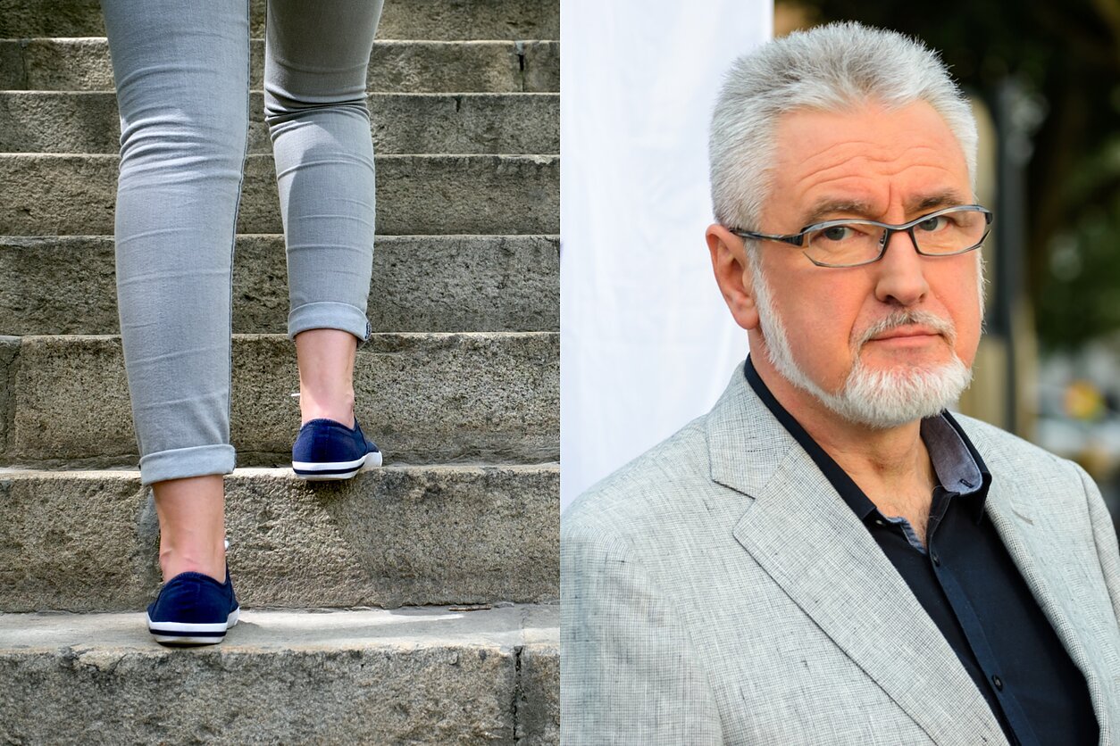 Lipimas laiptais, Alvydas Unikauskas. Asociatyvus koliažas