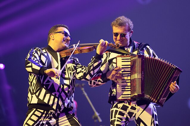 Broliai Advachovai pirmojoje „Eurovizijos“ repeticijoje Broliai Advachovai pirmojoje „Eurovizijos“ repeticijoje