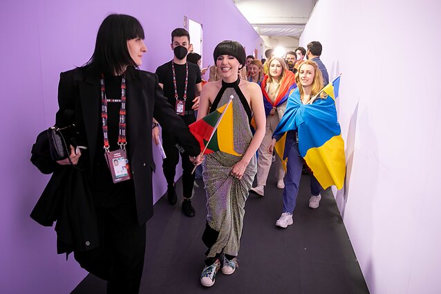 Spaudos konferencija po pirmojo „Eurovizijos“ pusfinalio, Monika Liu Spaudos konferencija po pirmojo „Eurovizijos“ pusfinalio, Monika Liu