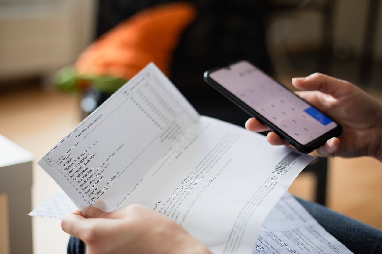 Sąskaita už elektrą. Asociatyvi nuotr. Sąskaita už elektrą. Asociatyvi nuotr.