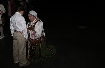 Šiaurės Amerikos lietuvių 16-osios tautinių šokių šventės Filadelfijoje akimirka