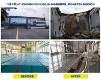 Ukrainoje per karą sugriauta sporto infrastruktūra