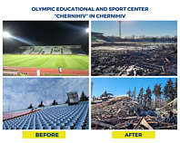 Ukrainoje per karą sugriauta sporto infrastruktūra