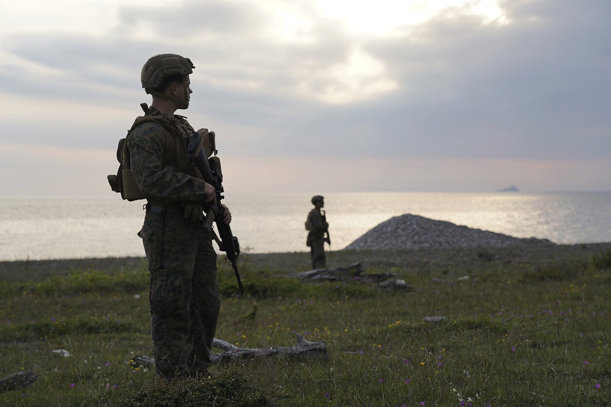 Amerikiečių kariai NATO pratybose Gotlando saloje (asociatyvi nuotr.)