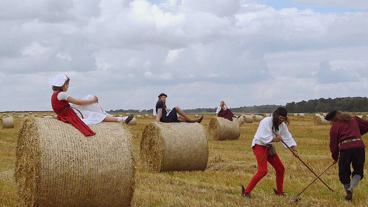 „Hansanova“ klipo filmavimo akimirka