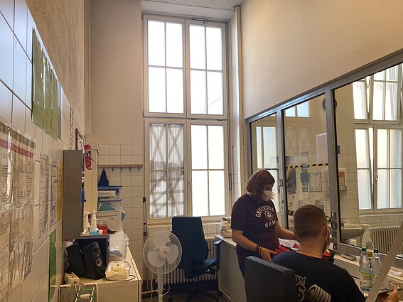 Pagalbą narkotikų vartotojams teikiantis centras Frankfurte „Eastside“