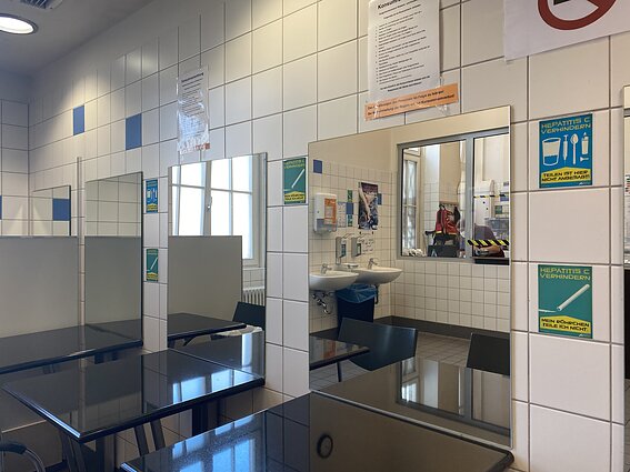 Pagalbą narkotikų vartotojams teikiantis centras Frankfurte „Eastside“