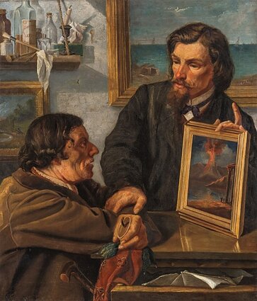 Romanas Švoinickis (1845–1915). „Provincijos menas“, drobė, aliejus, 90 × 78, 1872.