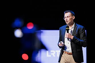 Saulius Damulevičius LRT darbuotojams surengtoje konferencijoje