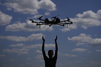 Dronai Rusijos kare prieš Ukrainą (asociatyvi nuotr.)