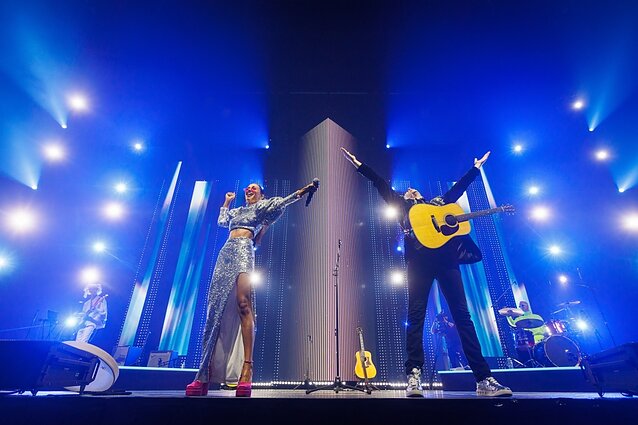 Sauliaus Prūsaičio ir Iglės koncerto Kaune akimirka