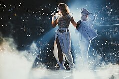 Natalija Bunkė su sūnumi Kristupu