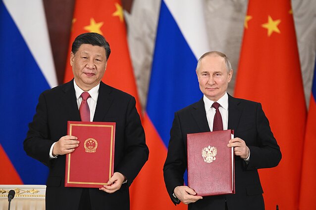 Xi Jinpingas ir Vladimiras Putinas