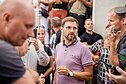 Антанас Кандротас во время беспорядков у Сейма
