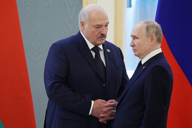 Aliaksandras Lukašenka ir Vladimiras Putinas
