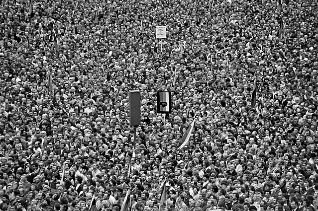 Sąjūdžio protesto mitingas Vingio parke minint Molotovo–Ribentropo pakto pasirašymas 49-ąsias metines. Vilnius, 1988 08 23