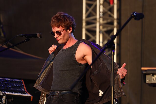 Festivalio „Bliuzo naktys“ akimirka - scenoje „Kamanių Šilelis“