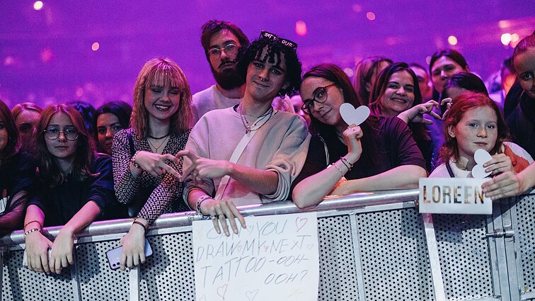 Loreen koncerto akimirka