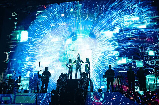 Natalijos Bunkės koncerto akimirka