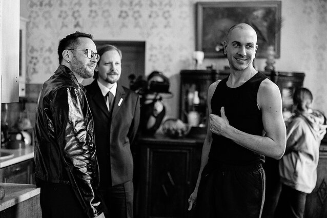 „The Roop“ klipo filmavimo akimirka