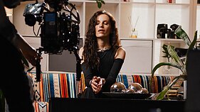 „Sisters On Wire“ klipo filmavimo akimirka