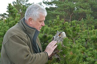 Selemonas Paltanavičius su žieduojamu mažuoju apuoku 