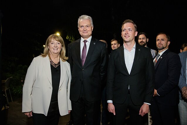 Vilija Blinkevičiūtė, Gitanas Nausėda, Robert Duchnevič Vilija Blinkevičiūtė, Gitanas Nausėda, Robert Duchnevič