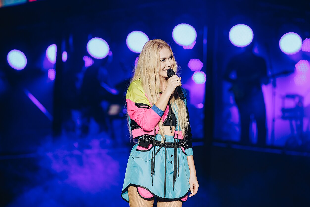 Natalijos Bunkės koncerto akimirka