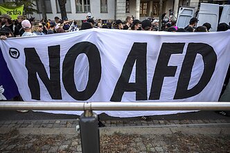 Protestai prieš partiją „Alternatyva Vokietijai“