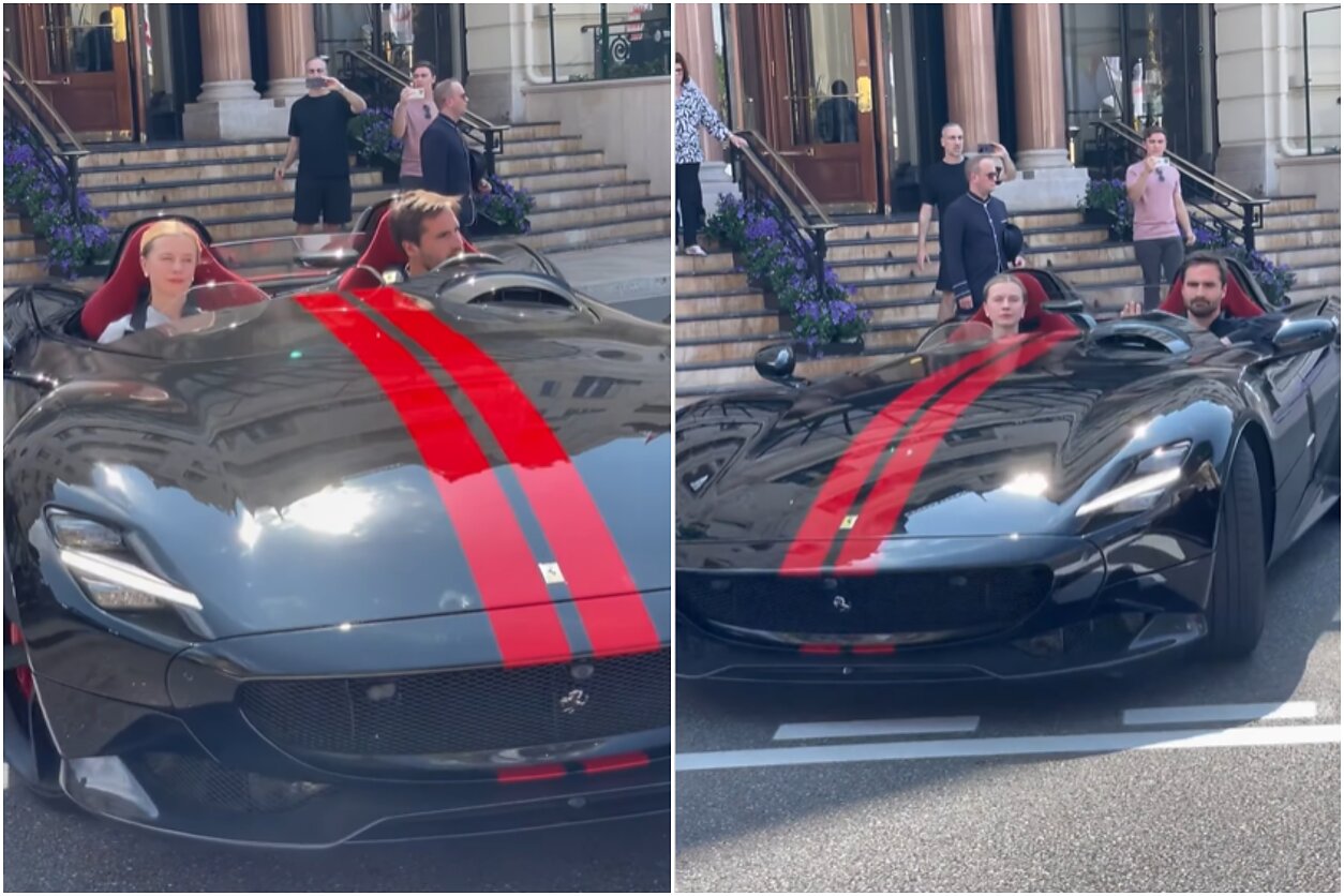 Automobilyje - I. Trinkūnaitė ir V. Germanas 