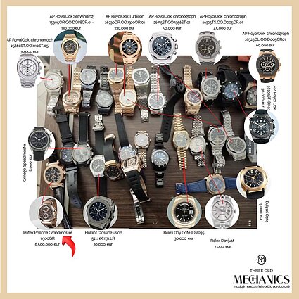 Kratų metu rasti laikrodžiai 