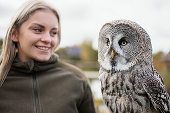Gamtininkė Kotryna Jakuba ramybę rado Pelėdų parke