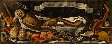 Nežinomas LDK dailininkas. „Memento mori“, XVII a. 2 p., drobė, aliejus. Spėjama, kad atvežtas iš Tytuvėnų bažnyčios (Nacionalinis M. K. Čiurlionio muziejus).